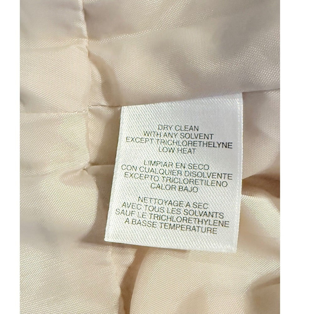 Jones New York Dress 8 Champagne Satin Black Empire Waist Cocktail Pleated - Picture 7 of 12